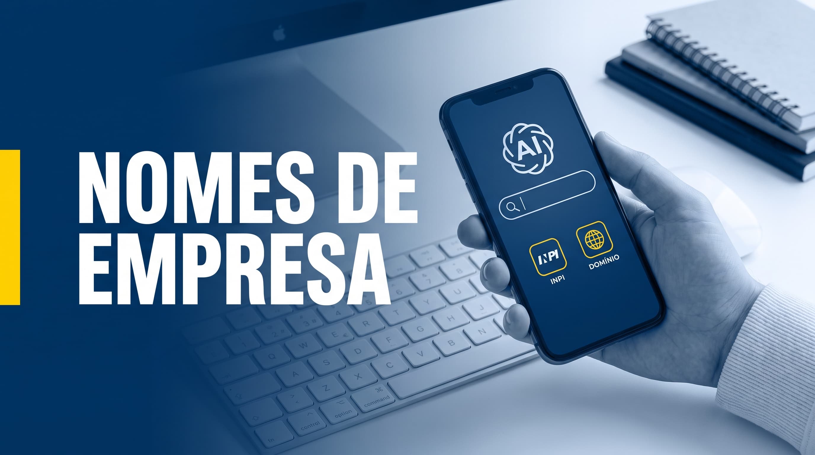 IA para criar nome de empresa: como gerar opções e conferir INPI e domínio