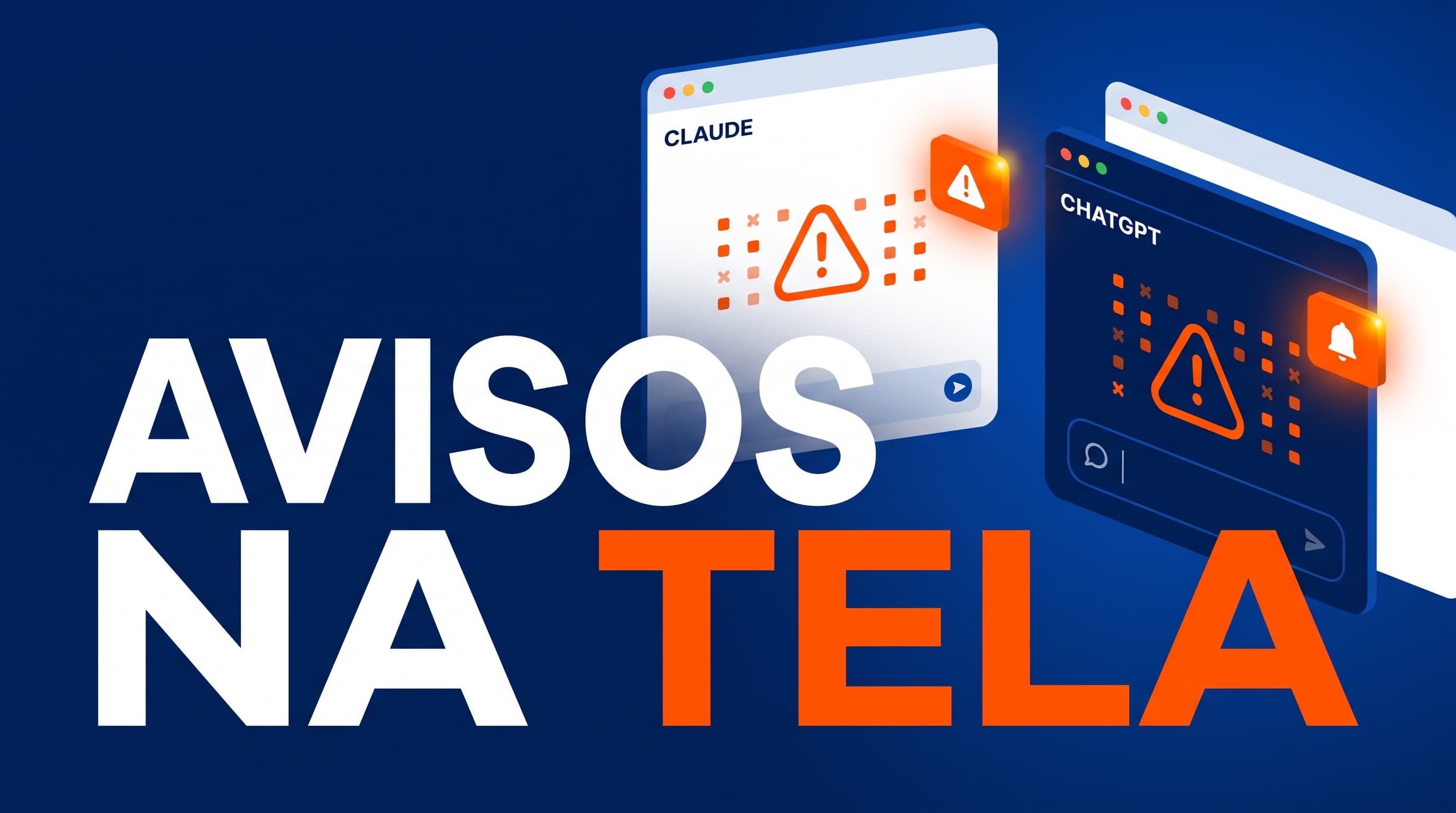 Avisos na tela do Claude e do ChatGPT: o que cada mensagem significa e o que fazer