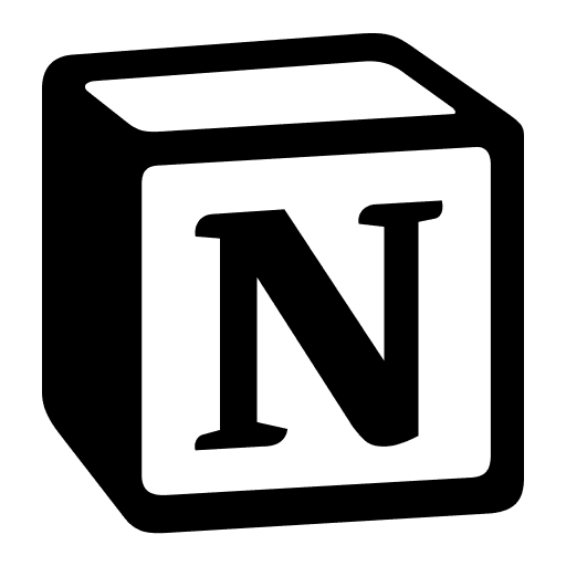 Logo do Notion em fundo transparente