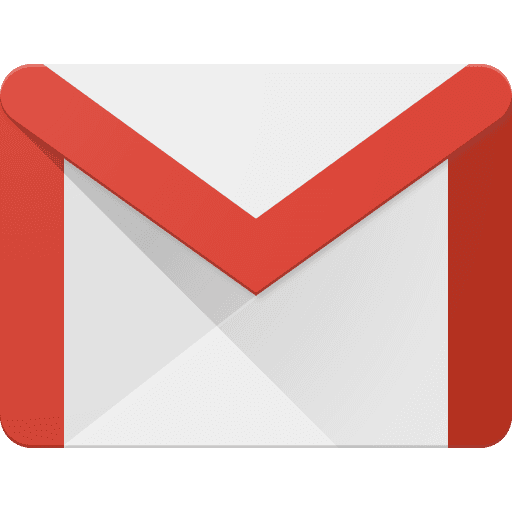 Ícone oficial do Gmail em fundo transparente