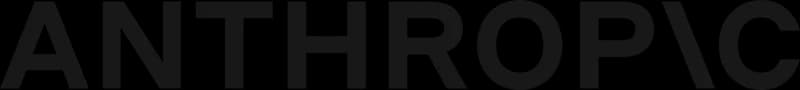 Logo Anthropic em preto sobre fundo transparente