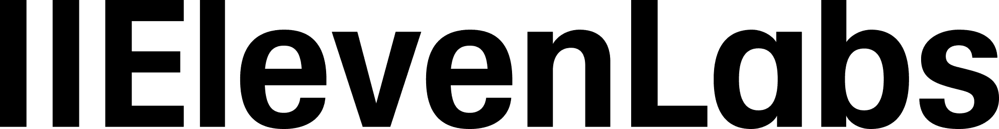 Logo da ElevenLabs em fundo transparente