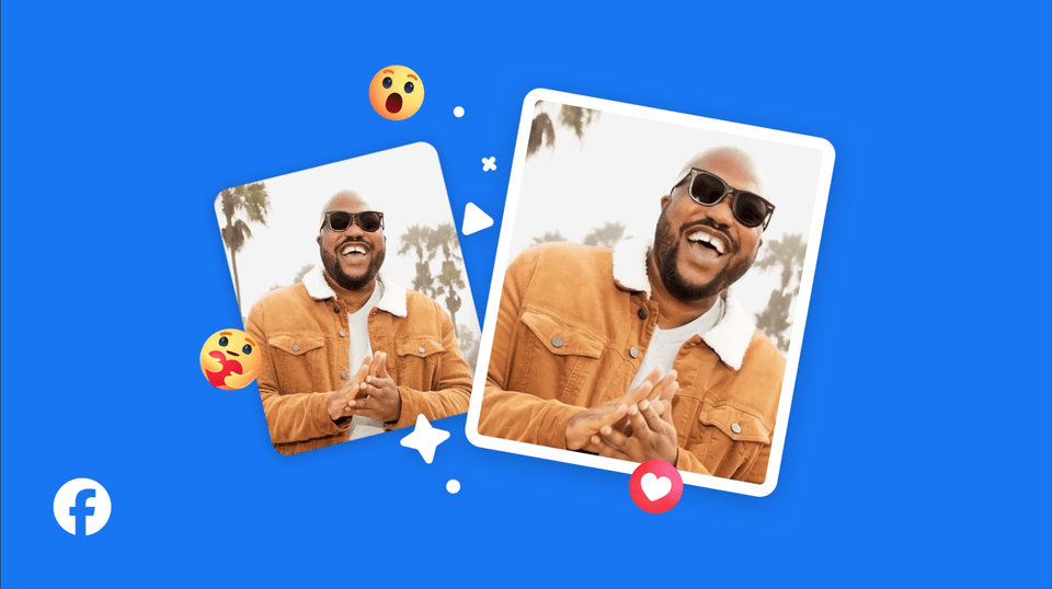 Exemplo oficial de animação de foto de perfil no Facebook com Meta AI