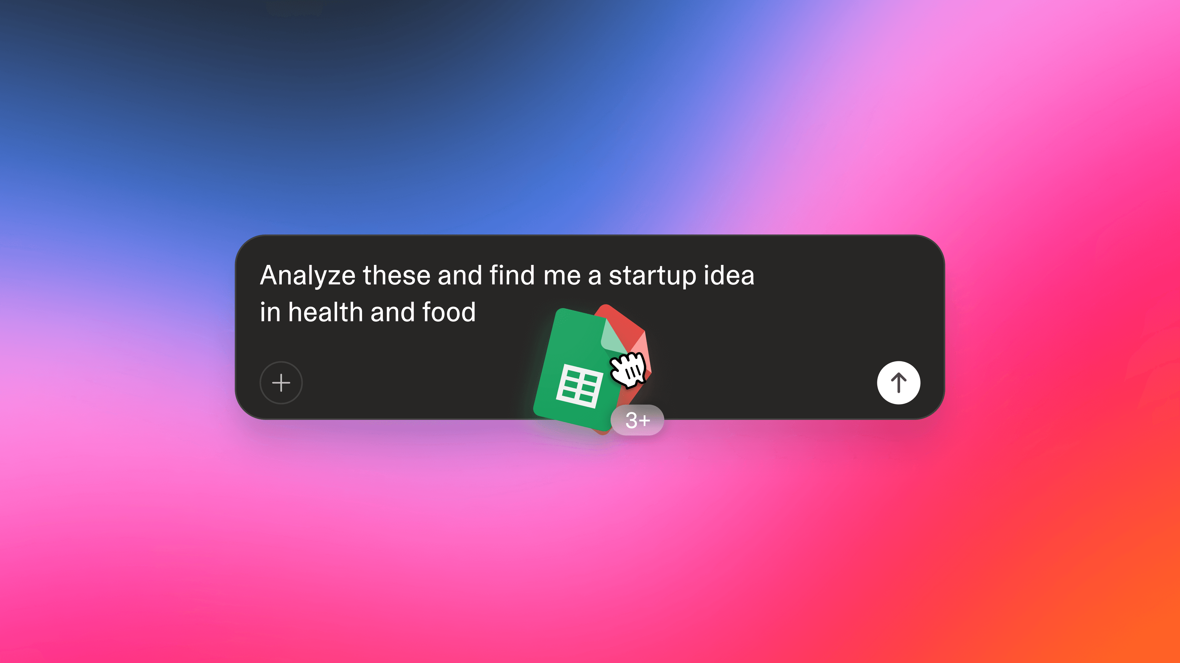Interface do Lovable mostrando prompt para analisar dados e gerar ativos