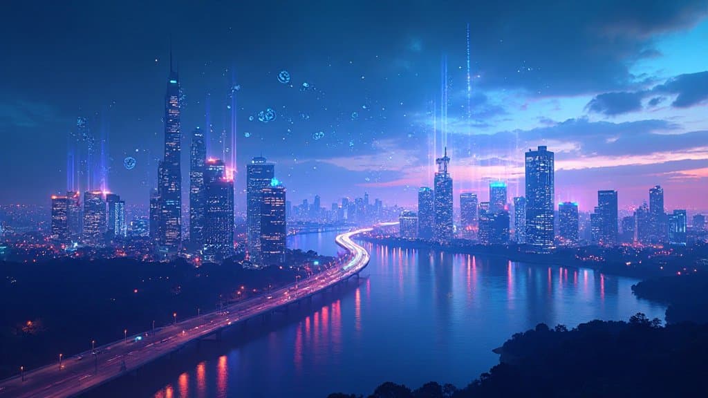 Corredor de servidores em data center, representando a base da IA