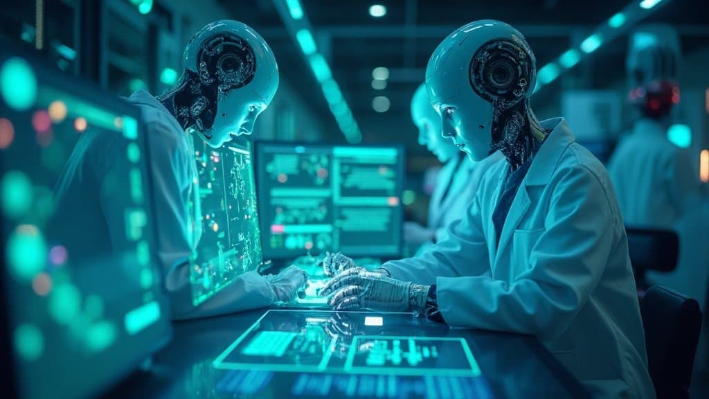 Logotipos da NVIDIA e Lilly em fundo preto, parceria em IA