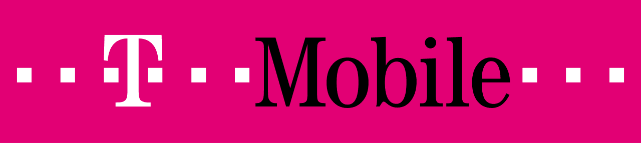 Logo da T-Mobile em fundo magenta