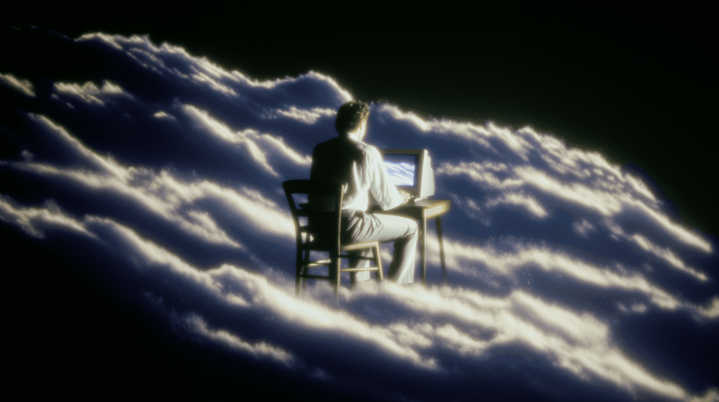 Conceito visual de agente na nuvem representando orquestração de IA em ambiente corporativo