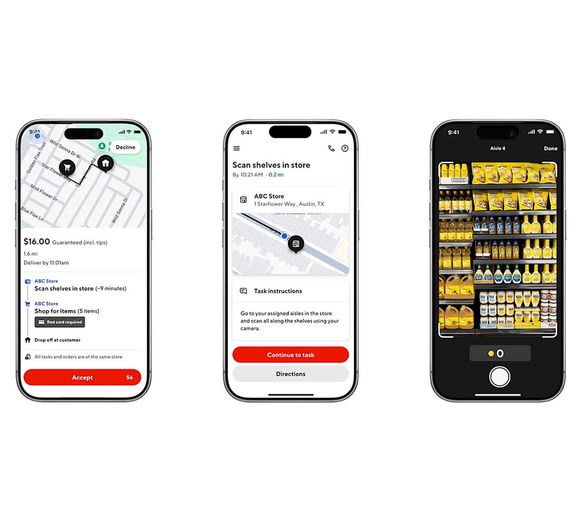 Tela promocional do DoorDash Tasks com destaque para tarefas e ganhos