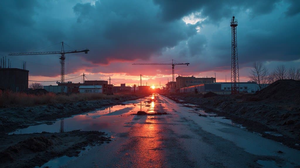 Conceito visual de data center de IA no Texas