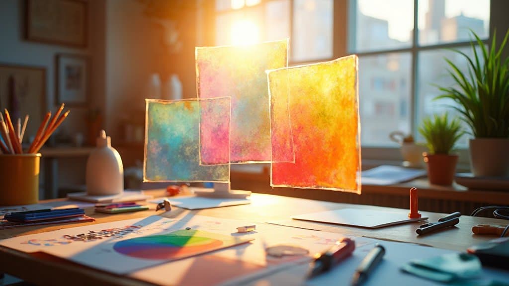 Exemplo visual do Canva Magic Layers com elementos e texto em camadas