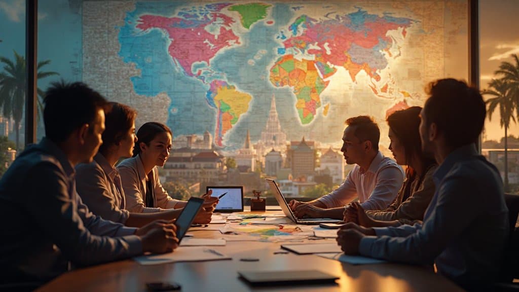 Conceito visual de resposta a desastres com IA