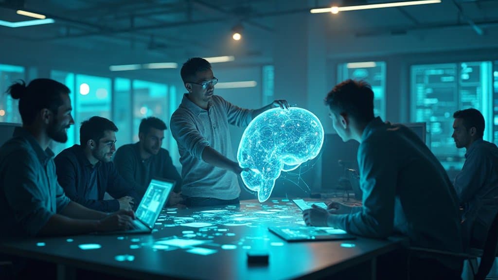 Logo da Meta, com símbolo de infinito azul