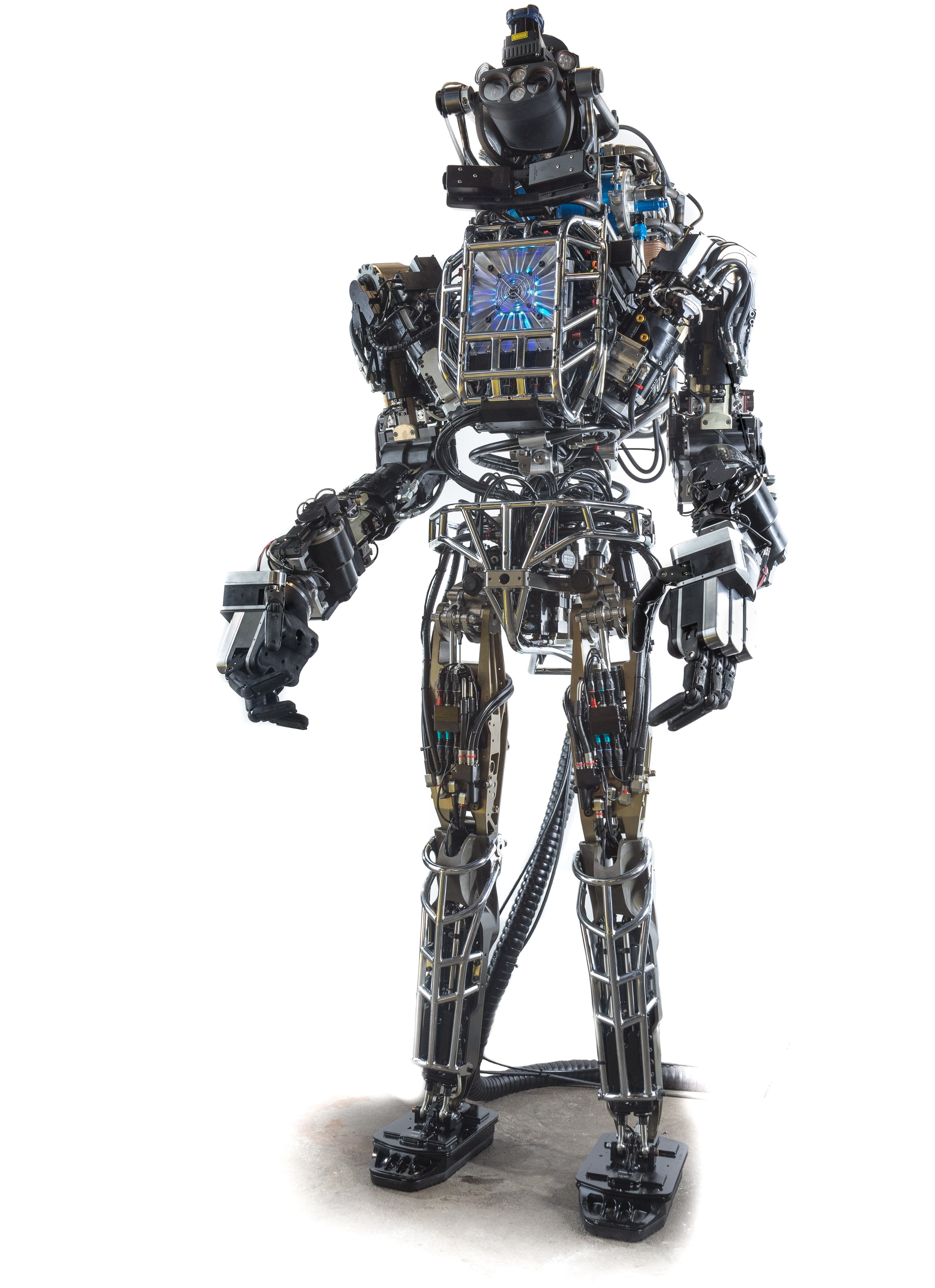 Robô humanoide Atlas em estúdio, corpo inteiro