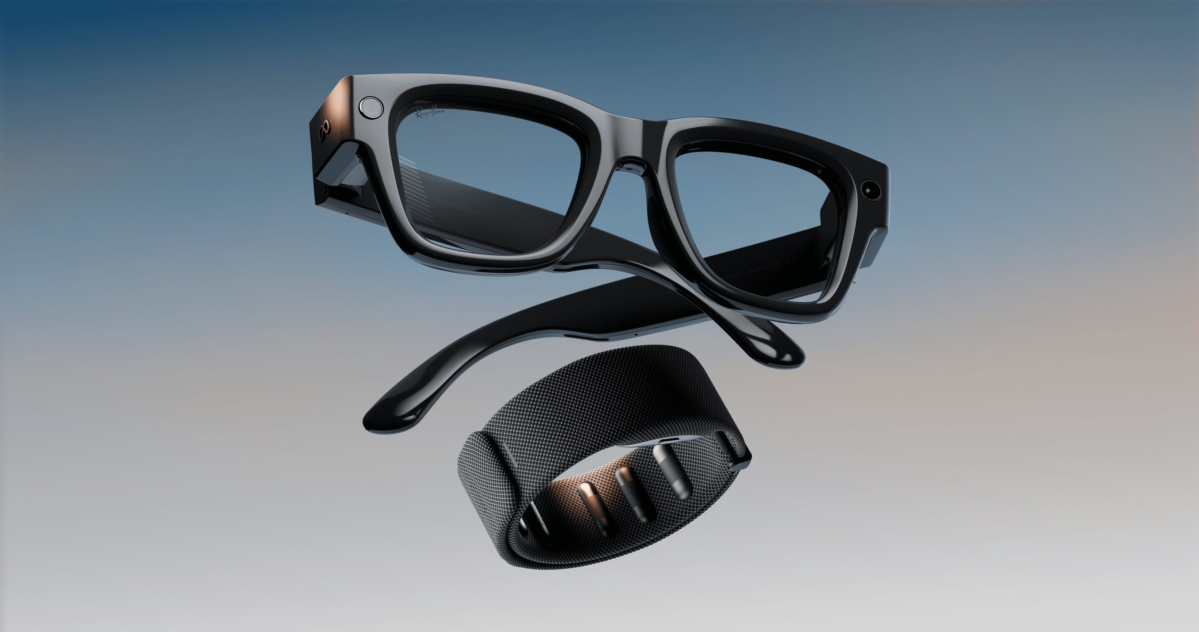 Ray-Ban Display Glasses com Meta Neural Band em imagem oficial