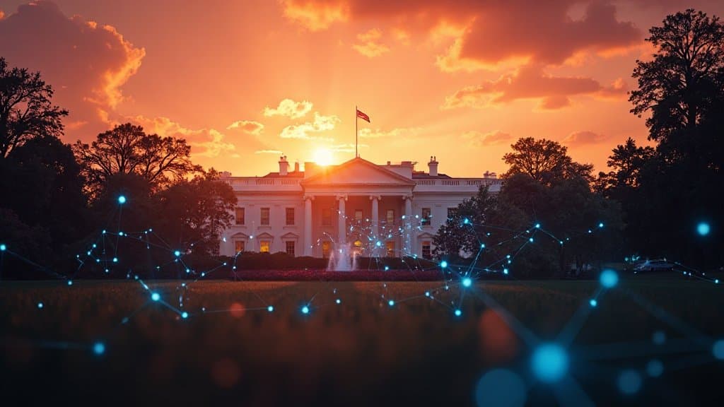 Fachada sul da Casa Branca em Washington