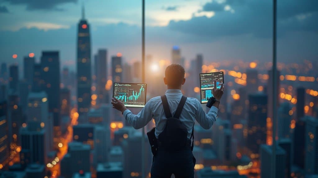 Representação de agentes de IA para finanças com gráficos e dados
