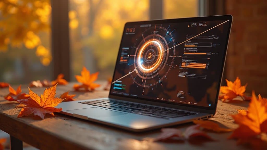 Glowbar iluminada em laptop Googlebook, imagem oficial do Google