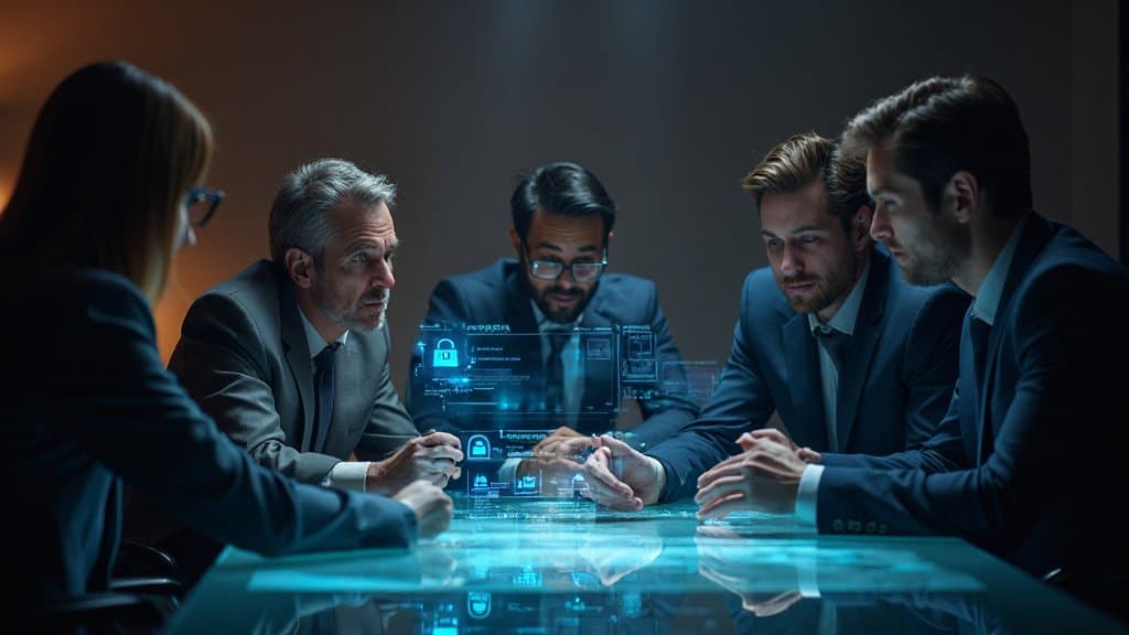 Ilustração de segurança digital com cadeado representando governança do Claude
