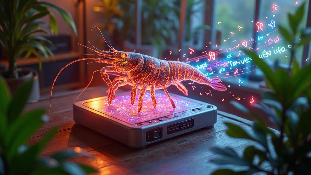 Identidade visual da Alibaba Cloud relacionada ao anúncio do HappyShrimp 1.0