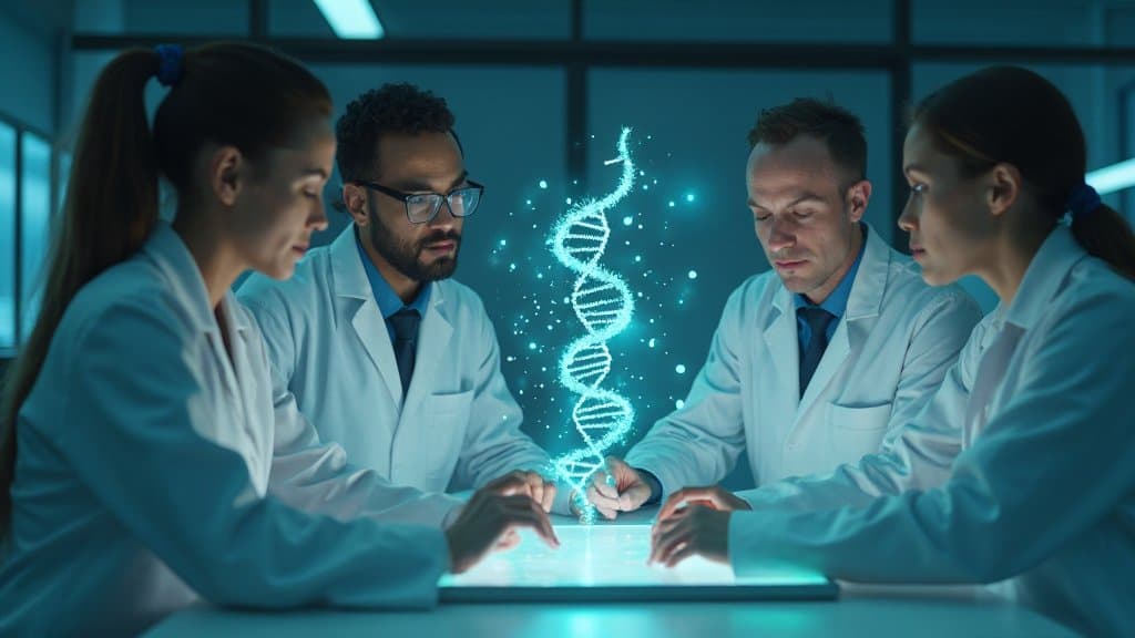Cientista manipulando pipeta em laboratório, simbolizando pesquisa em mRNA