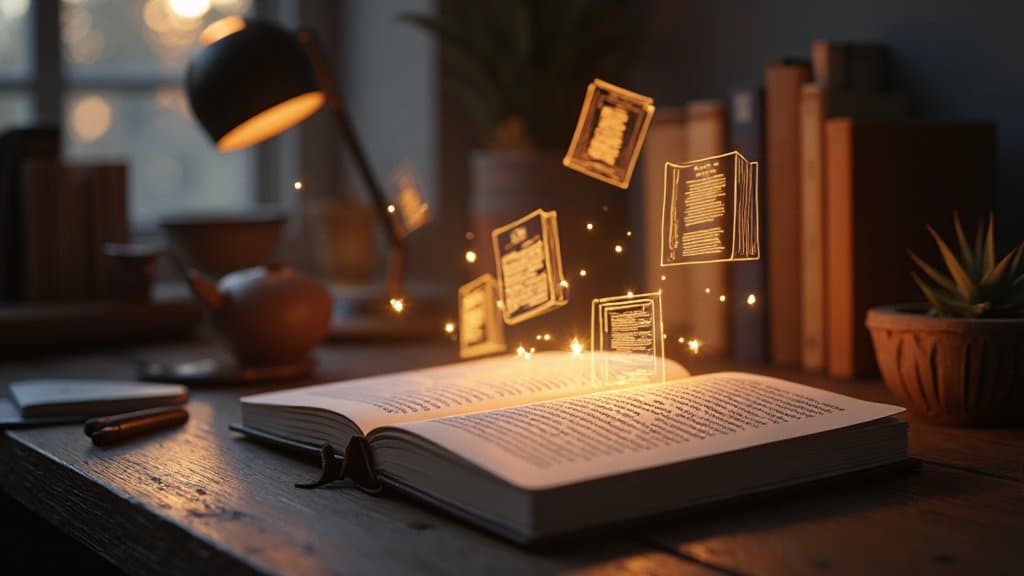 Tablet com eBook aberto, simbolizando integração de livros ao Gemini Notebook
