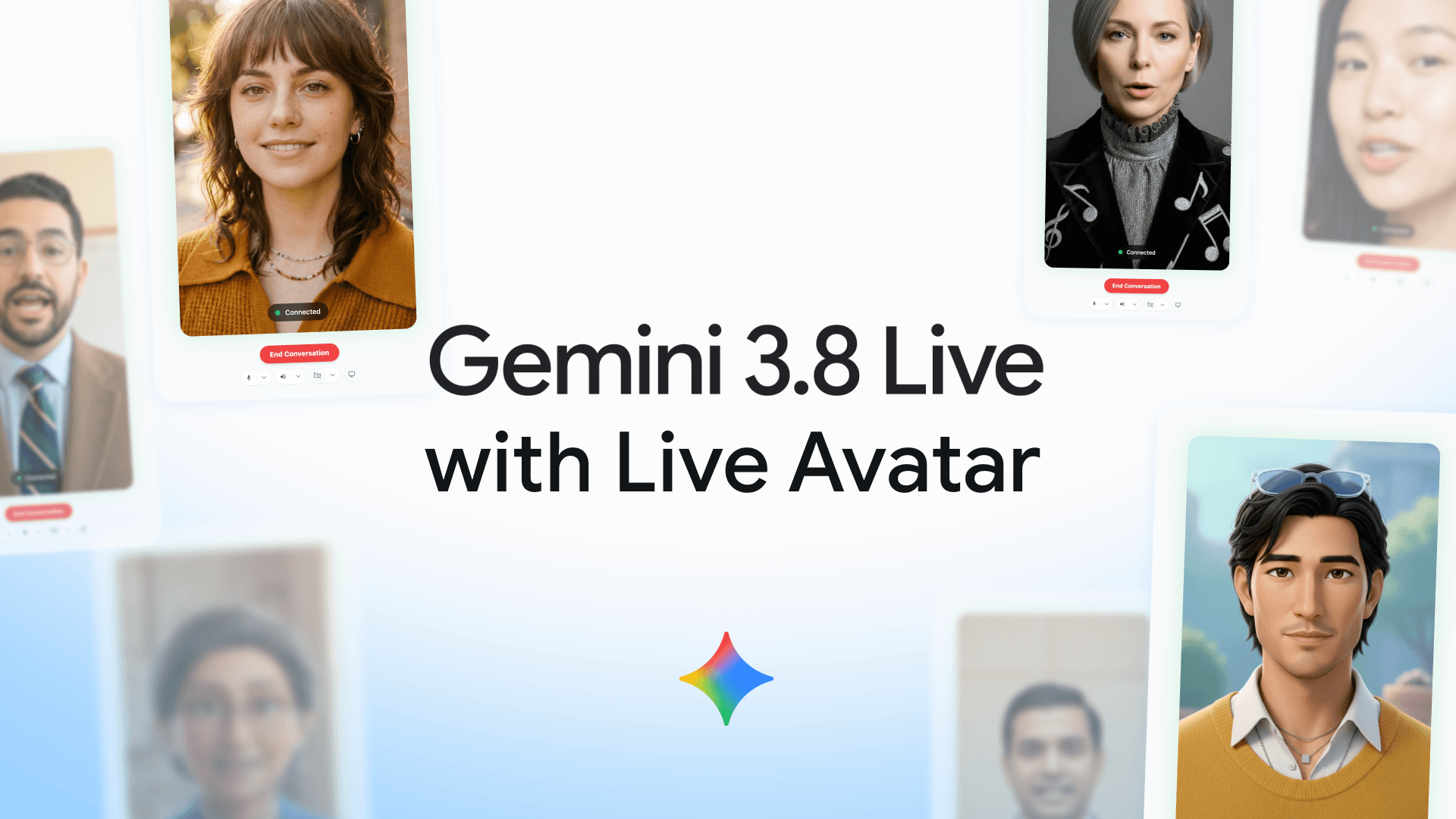 Imagem de destaque do Gemini 3.8 Live com Live Avatar no blog do Google Cloud