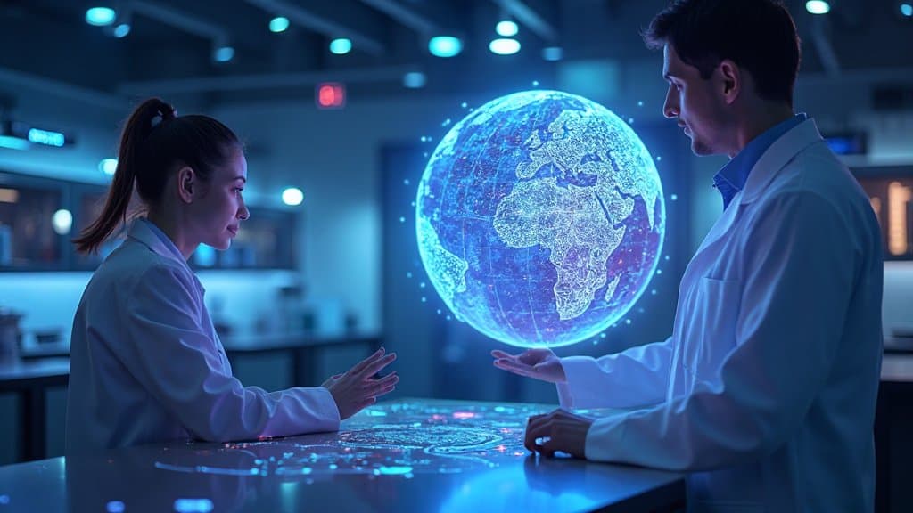 Abstração geométrica minimalista sugerindo camadas espaciais