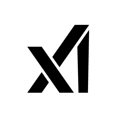 Logotipo do X, plataforma social integrada ao Grok Bot