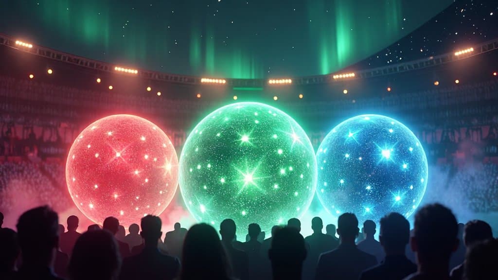 Aurora boreal verde sobre lago ao entardecer, metáfora para a família de modelos Aurora da OpenAI