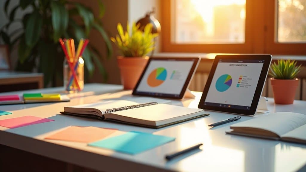 Ilustração oficial do fluxo de co-criação do Gemini Notebook para slides e vídeos