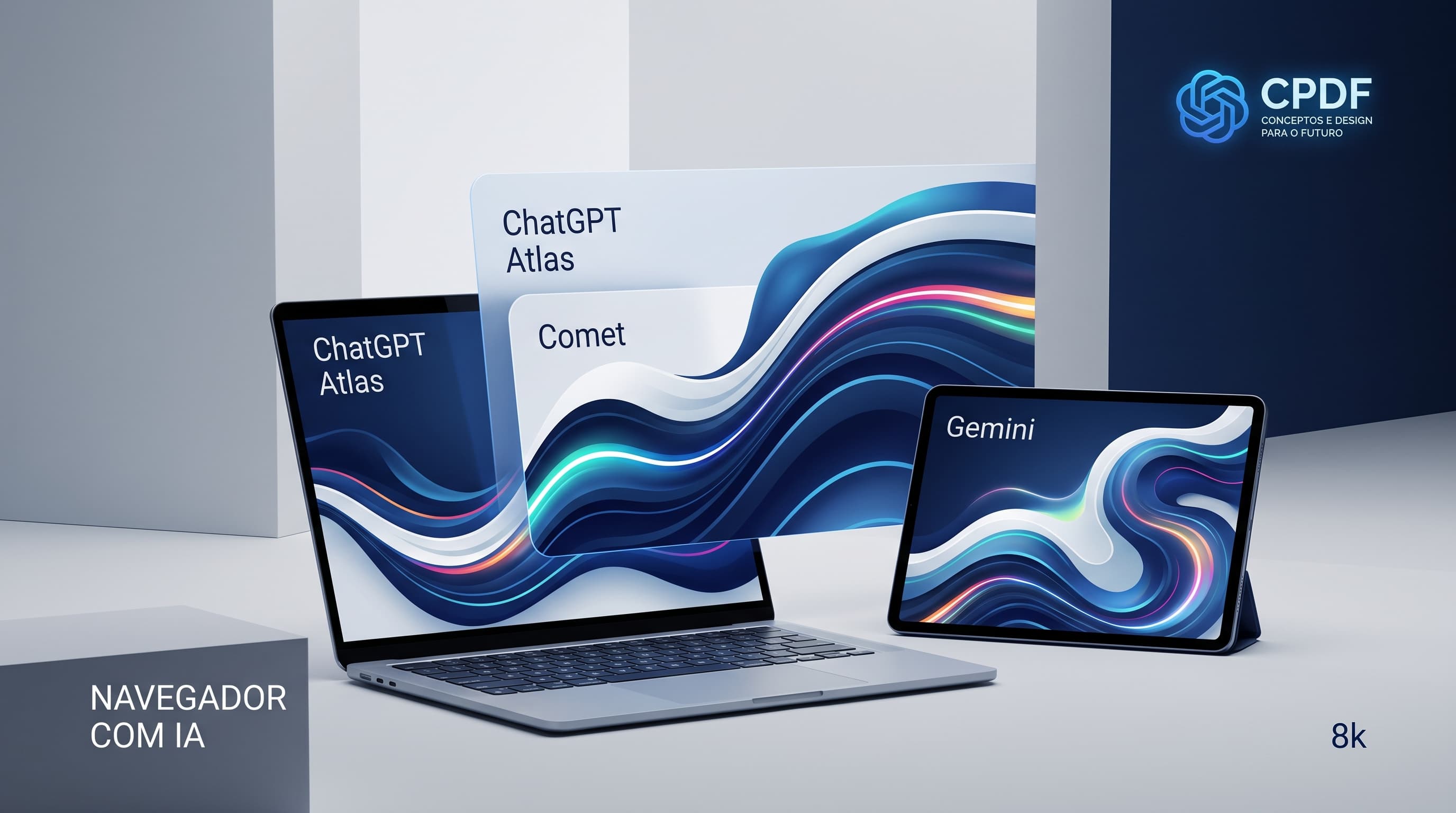 Navegador com IA em 2026: ChatGPT Atlas, Comet e Gemini no Chrome