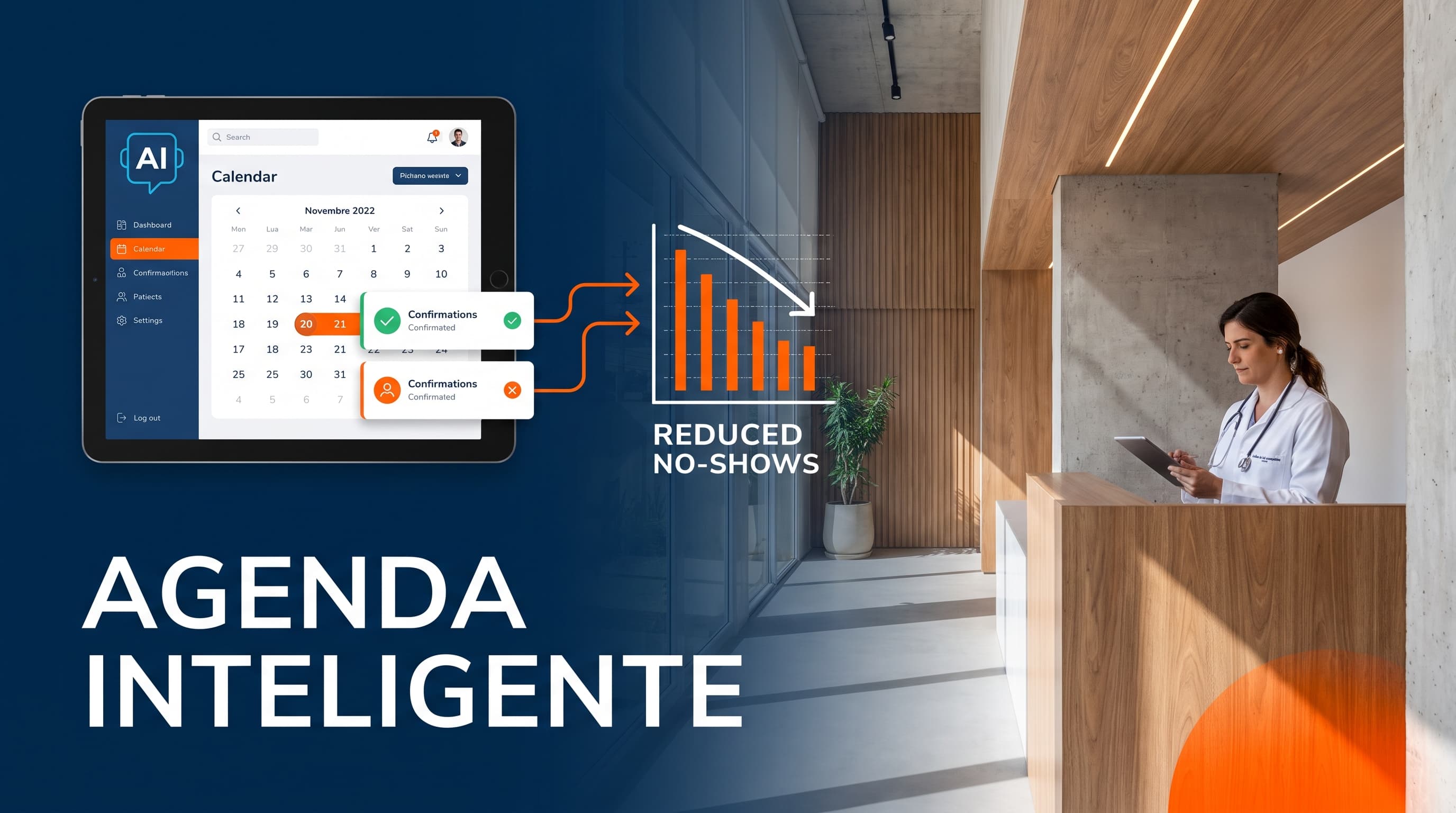 IA para clínica médica: como organizar agenda, confirmação de consulta e reduzir falta de paciente sem contratar mais gente