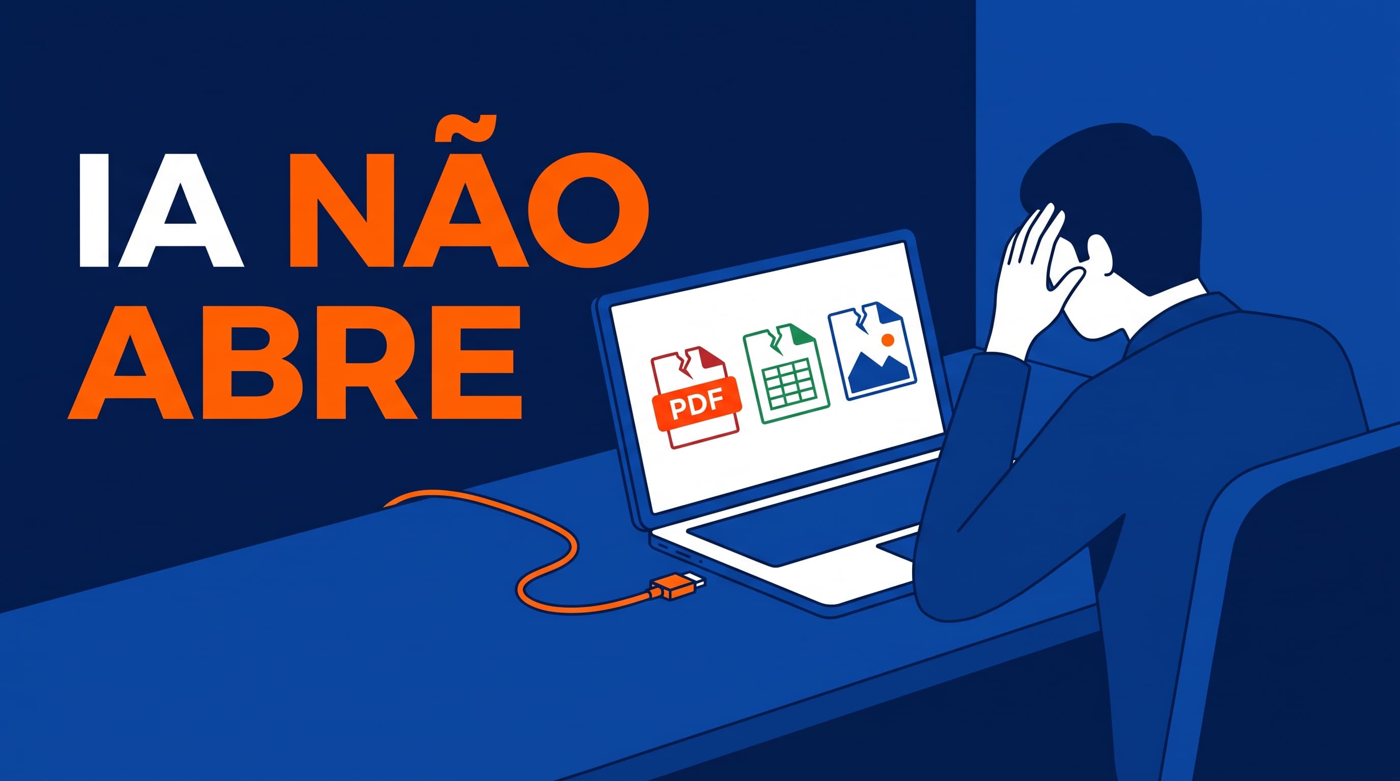 A IA não abre meu arquivo: por que PDF, planilha ou foto falham e como contornar