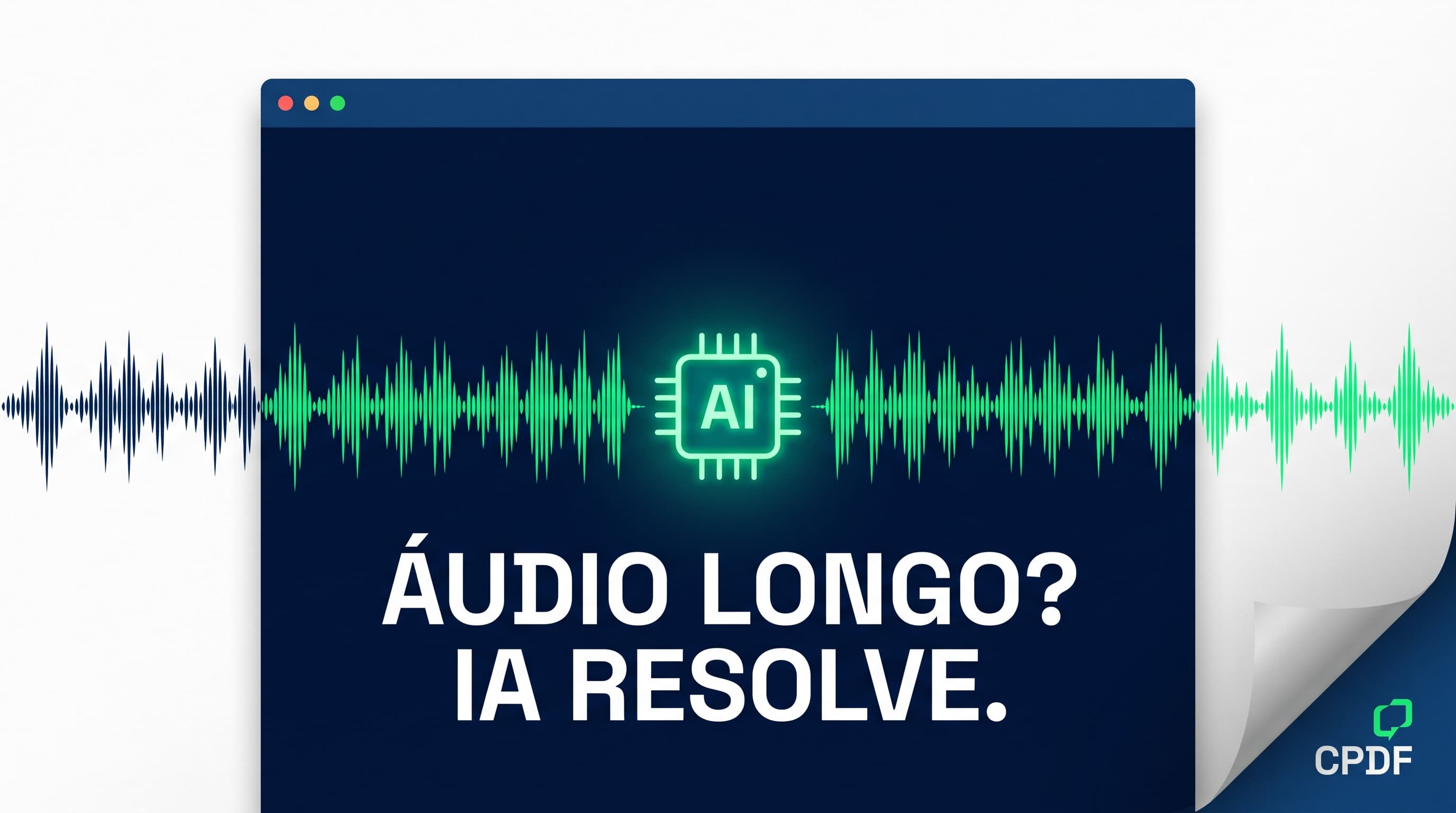 Transcrever áudio longo com IA: o que fazer quando o arquivo é longo demais pro app