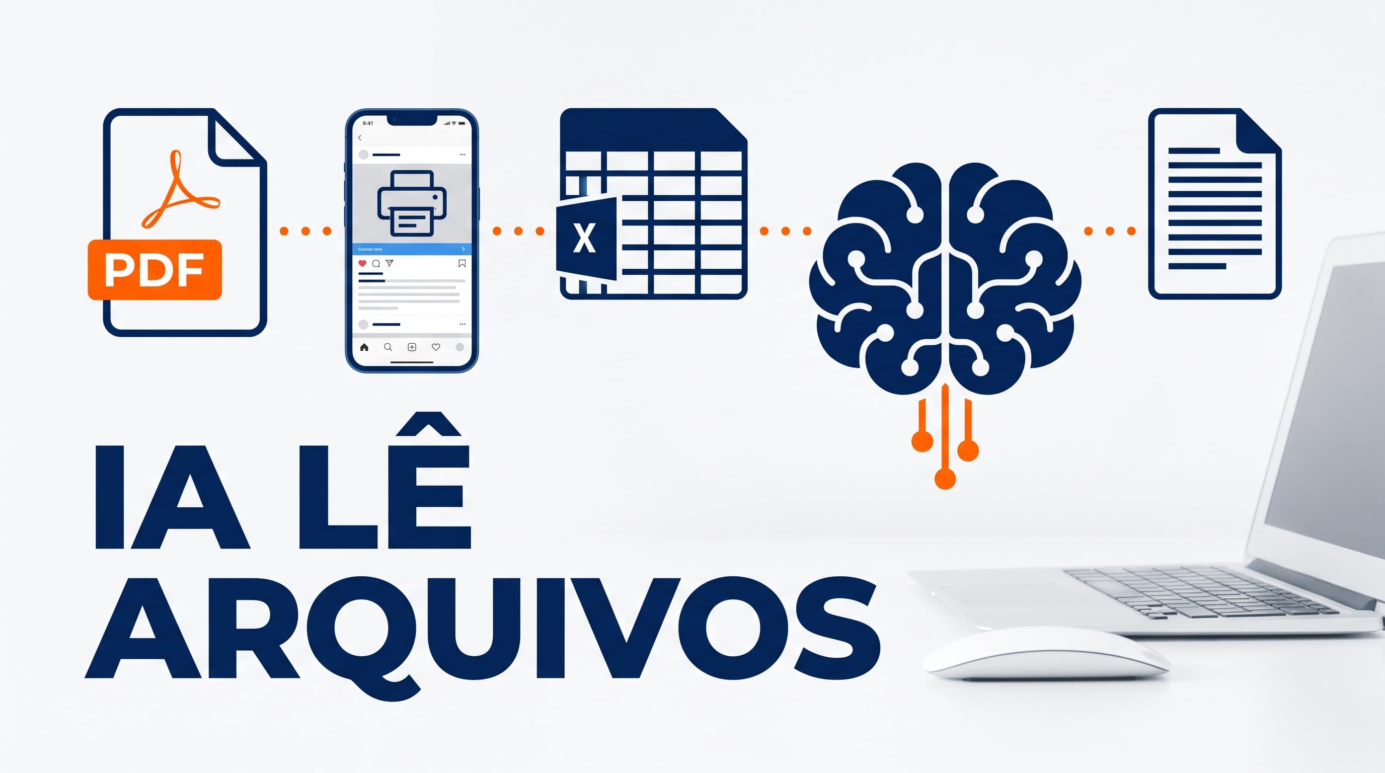 Anexar arquivo no prompt de IA: o que ela lê de PDF, print e planilha