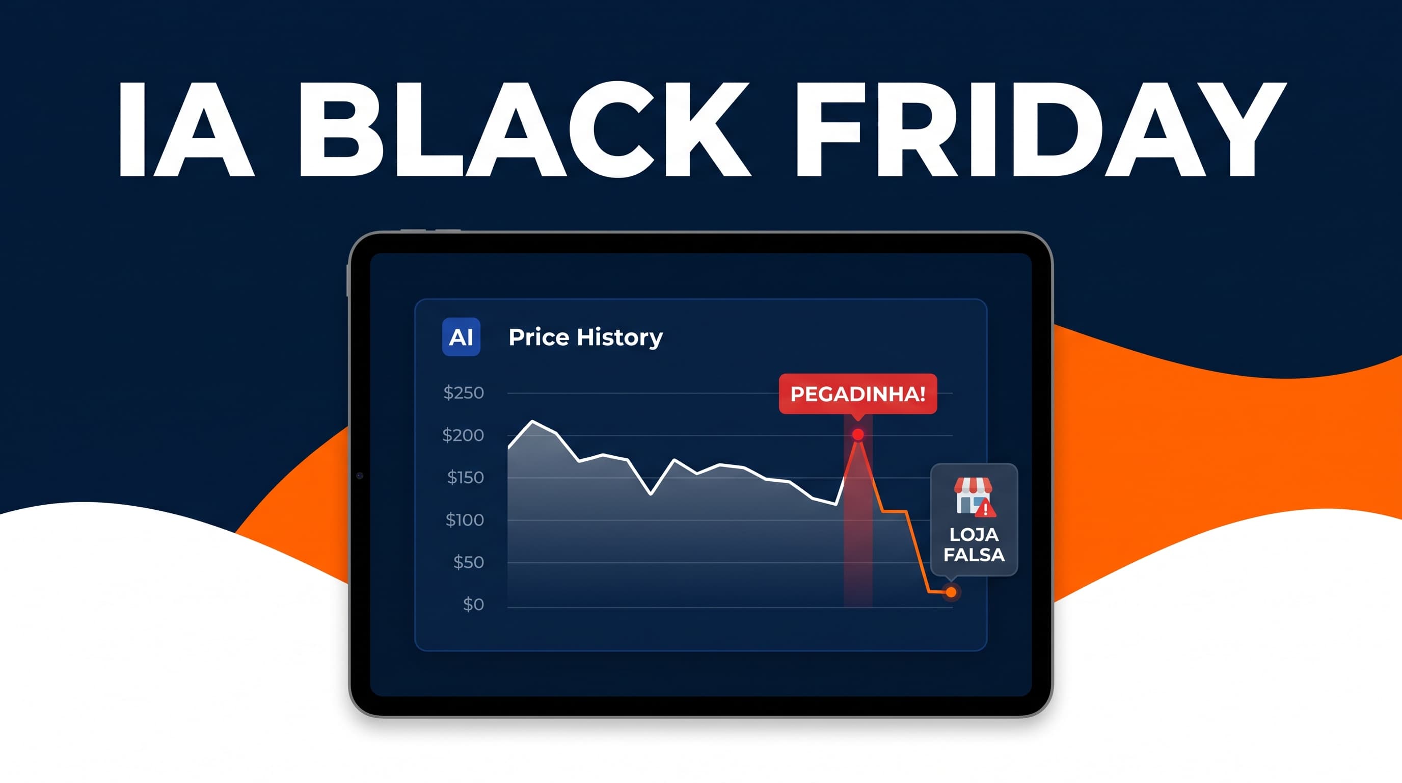 IA para conferir desconto na Black Friday: preço real, pegadinha do de/por e loja falsa