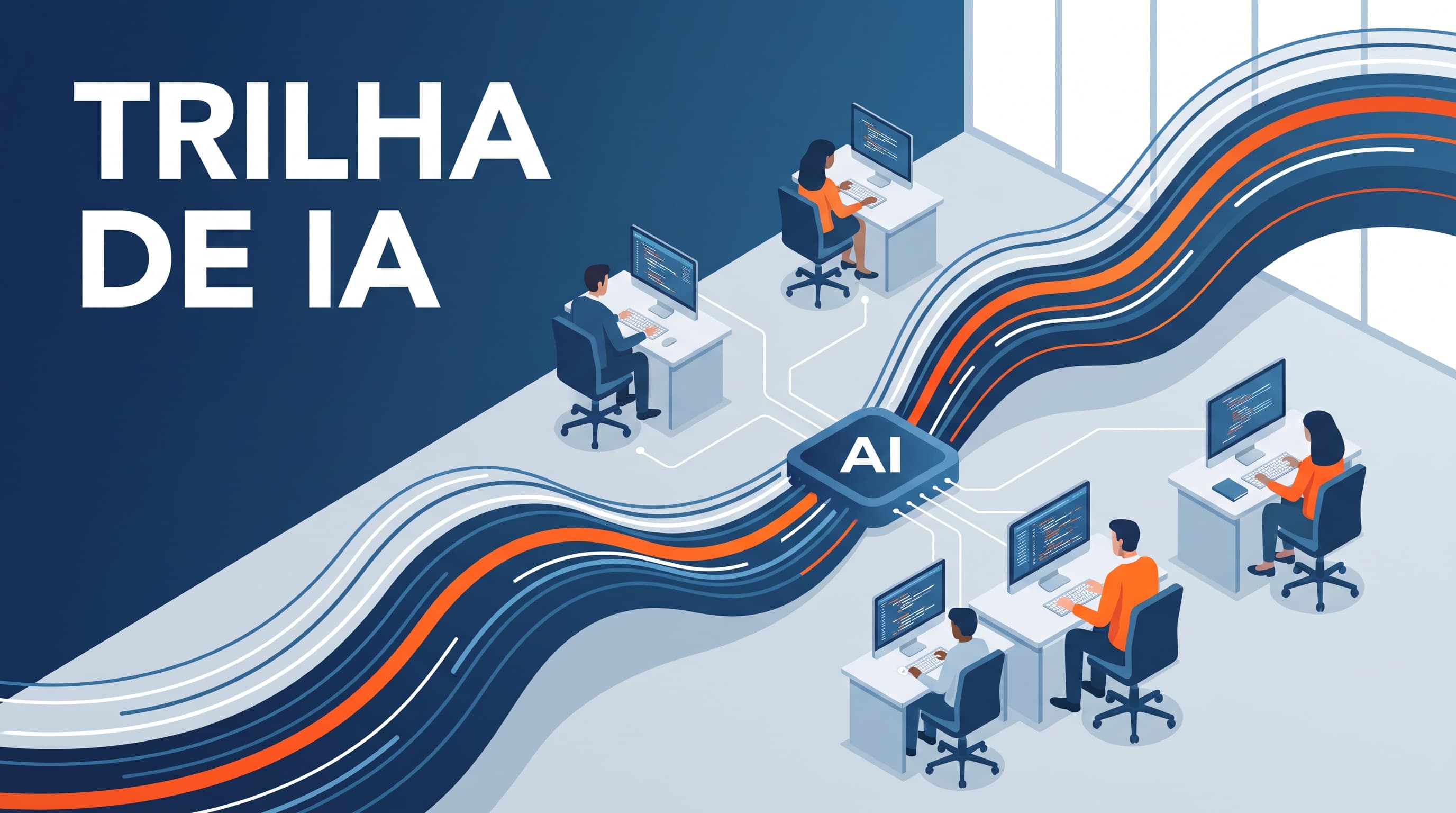 Como montar uma trilha de treinamento de IA para 50 pessoas sem parar a operação