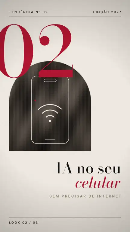 Vídeo no estilo editorial de moda, com tipografia elegante em vermelho