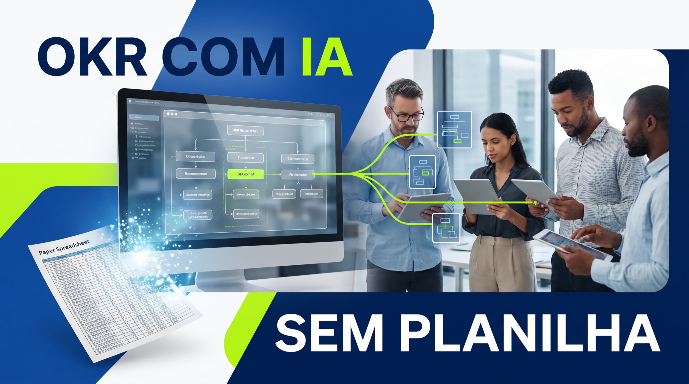OKR com IA: como transformar o plano da diretoria em metas por área e acompanhar sem planilha esquecida