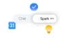 Logos do Google Keep, Tasks e Gemini Spark, destaque visual do anúncio