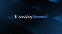 Banner oficial do EmbeddingGemma 2 da Google DeepMind