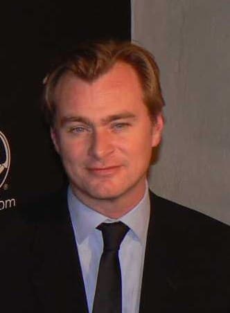 Christopher Nolan em retrato, close de rosto
