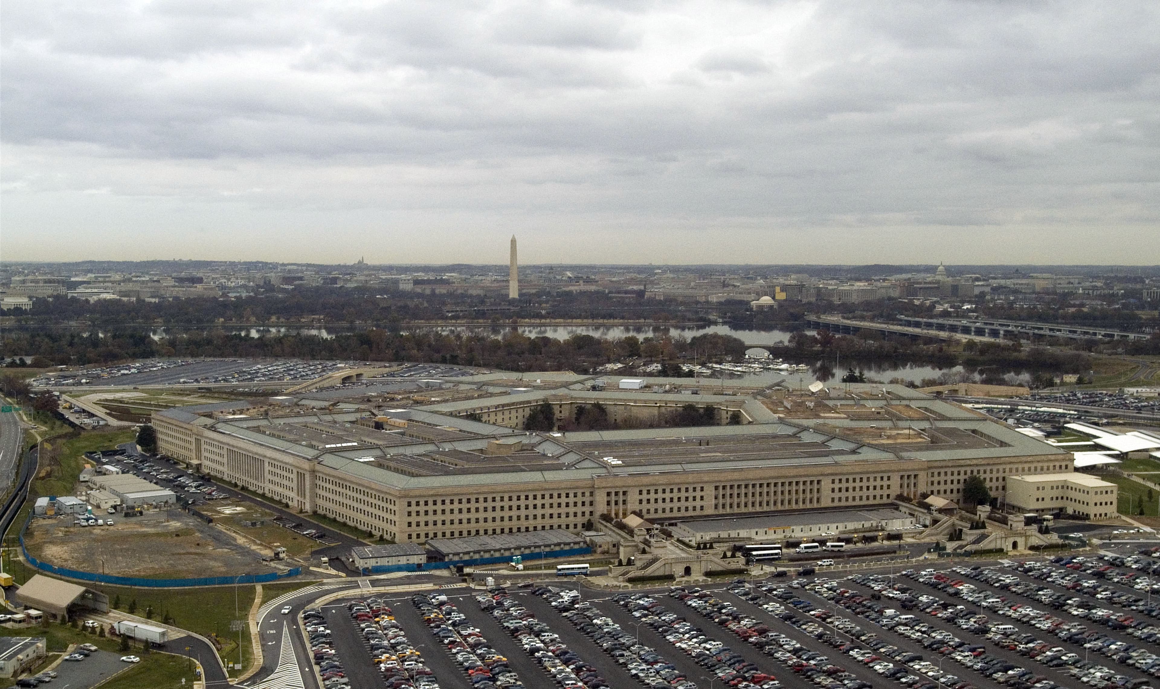 Vista aérea do Pentágono, sede do Departamento de Defesa dos EUA