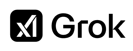 Logotipo do Grok AI, marca da xAI para modelos Grok